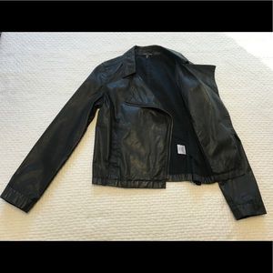 Eileen Fisher Waxed Organic Cotton Moto Jacket